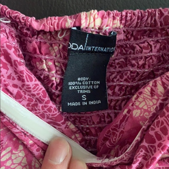 EUC Moda International strapless top. Size small - Picture 3 of 4